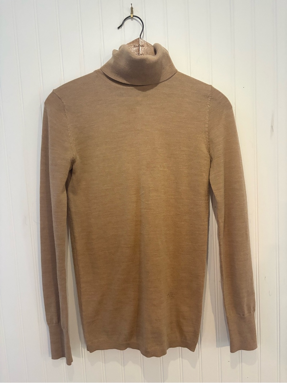 C. Wonder XXS women’s 100% Merino Wool camel Turtleneck Sweater EUC